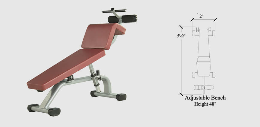 Adjustable hotsell abs bench
